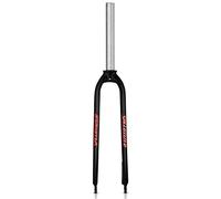 splumzer 1-1/8" 26/27.5/29" Aluminum Alloy Rigid Disc Brake MTB Fork, 28.6mm Threadless Straight Tube Superlight Mountain Bike Front Forks (29 inches, Red)