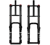 splumzer【UK STOCK Bike Suspension Fork 20" 4.0 for Mountain Bike Air Double Shoulder Downhill Rappelling Shock Absorber MTB/QR/AM