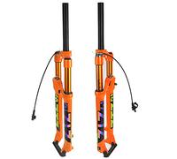 splumzer【UK STOCK Mountain Front Fork, MTB Air Suspension Fork, Air Pressure Shock Absorber Fork Bicycle Accessories Aluminum Alloy + Magnesium Alloy 26/27.5/29 (Remote Lockout 29 Inches)