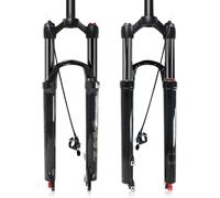 splumzer [UK STOCK MTB Fork 26 27.5 29 inches MTB Suspension Fork Travel 120mm, 1-1/8 Straight Tube/Tapered Tube Mountain Bike Forks (Straight Remote Lockout, 29 inches)