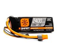 spm 7.4V 2400mAh 2S Smart 30C LiPo Battery: IC3 Connector O-SPMX24002S30