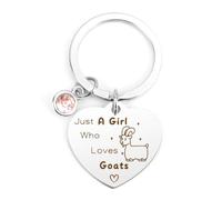 SPMatrix Goat Gifts, Funny Animal Gifts, Teenage Girls Gifts, Funny Gifts For Women, Funny Keychain, Gifts for Animal Lover
