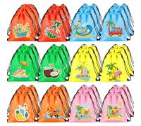SPMatrix Hello Summer Birthday Party Treat Bags,Lightweight Reusable Beach Bag for Hawaiian Travel Vacation Pool & Gym, Hello Summer Bags-36pcs, One Size, Hello Summer