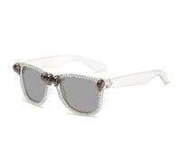 SPOAVGYZ Retro Gothic Skull Sunglasses Fashion Party Halloween Luxury Crystal Punk Sunglasses Men Women Unique Decoration Glasses