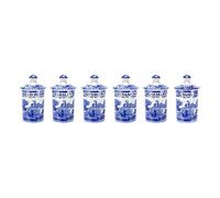 Spode 1389542 Blue Italian Spice Jar, Set of 6