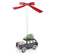 Spode All Things British Christmas Tree Black with Christmas Tree London Taxi Hanging Ornament
