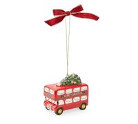 Spode All Things British Christmas Tree Red London Double Decker Bus Hanging Ornament