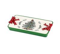 Spode Avanti Linens Christmas Tree Collection, Resin, Red, 6.3" x 4.7" x 10.6"