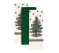 Avanti Linens Spode Christmas Tree Collection, Cotton, Multicolor, 3pc Kitchen Towels