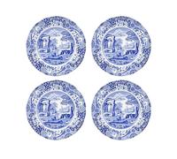 Spode BLI0100 Dinner Plates, Ceramic, Blue, White,10.5 inch Dinner Plate