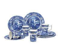 Spode - Blue Italian Dinnerware, 12 Pieces - White