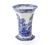 Spode Blue Italian Hexagonal Vase 27Cm H Single, Blue
