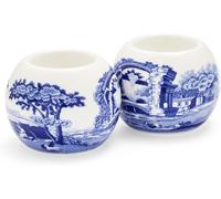Spode Blue Italian Tealight Holders - Set of 2