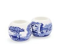 Spode Blue Tealight Holders, Set of 2