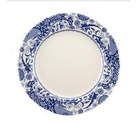Spode BRO0100 Brocato Set of 4 27cm Dinner Plates, Blue & White