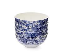 Spode Brocato Set of 4 16cm Rimless Bowls,Blue & White