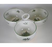 Spode Christmas Tree 3 Part Server with Handle