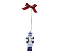 Spode Christmas Tree Blue Italian Nutcracker Ornament - Festive Decoration, Novelty Bauble for Seasonal Essential - Holiday Keepsake & Home Decoration, Festive Ornament
