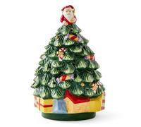 Spode Christmas Tree Figural Napkin Holder, Holiday Organizer for Dining Table, Kitchen - Beautiful Ceramic Storage & Festive Table Accessory - Christmas Celebrations & Home Decoration
