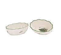 Spode Christmas Tree Fluted Oval Dish, Set of 2