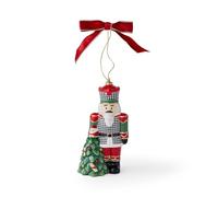 Spode Christmas Tree Houndstooth Nutcracker Ornament