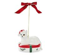 Spode Christmas Tree Kitten Ornament - Festive Holiday Decoration, Novelty Bauble for Seasonal Decor - Ideal Holiday Keepsake Ornament for Christmas - Collectible Ornament for Home Decoration