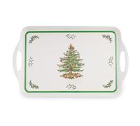 Spode Christmas Tree Melamine Serving Tray with Handles, 19-1/4-Inch
