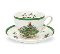 Spode Christmas Tree Set Of 4 Teacup & Saucer