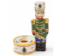 Spode Christmas Tree Nutcraker Candle Holder Green