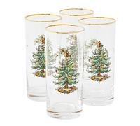 Spode Christmas Tree Set Of 4 Highball Glasses