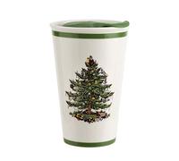 Spode Christmas Tree Travel Mug with Lid 8 Ounce
