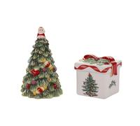 Spode Christmas Tree Tree Salt and Pepper Gift Box Set, Gold