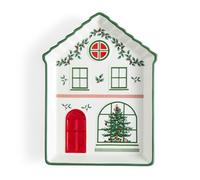 Spode Christmas Tree Village Green Dolomite 18.4cm x 13.9cm Tidbit Tray