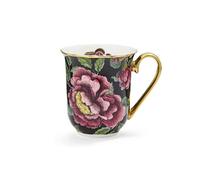 Spode Creatures of Curiosity 0.34 Litre Mug Black, CRCBK8817-XG