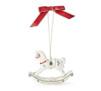 Spode First Horse Ornament 2025 - Hand Painted Dolomite Holiday Decoration with Printed Year, Unique Christmas Tree Ornament Celebrating New Home, Collectible Keepsake