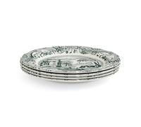 Spode Heritage Green Italian 10.5" Dinner Plates, Set of 4