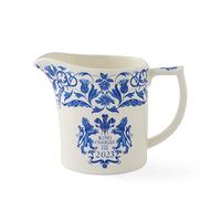Spode King Charles III Coronation Cream Milk Jug 280l, Blue & White Pattern UK Made