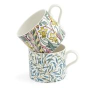 Portmeirion Home & Gifts Spode Morris & Co Daffodil & Willow Bough Design Set of 2 Mugs Boxed Portmeirion, Multi Coloured (MCOJ8726-XG)