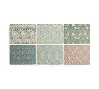 Spode Morris & Co Placemats Set of 6, Multi-Colour, 30.5cm x 23cm/ 12" x 9" (X0010569174)