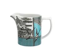 Spode Patchwork Willow Teal Cream Jug
