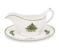 Portmeirion Home & Gifts Spode Sauce Boat and Stand Boxed Set, Ceramic, Multi-Colour