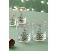 Spode Set of 4 Christmas Tree Tumblers Multi