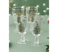 Spode Set of 4 Christmas Tree Wine Tumblers Multi