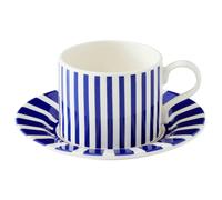 Spode - Steccato Teacup With Saucer, 29 cl - Blue