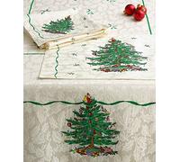 Spode Tablecloth by Avanti "Christmas Tree Pattern" Ivory 52" X 70"