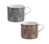 Spode MCOC8726-XG William Morris Snakes Head Mugs, Set of 2, Ceramic