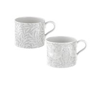 Spode William Morris Strawberry Thief & Willow Bough Mugs, Set of 2