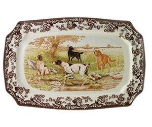 Spode Woodland Hunting Dogs Rectangular Platter