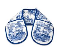 Portmeirion Home & Gifts Double Oven Glove, Blue & White