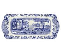 Portmeirion Home & Gifts 2019418337 Blue Italian Sandwich Tray, melamine, Blue & White, 38.5 x 16.5cm